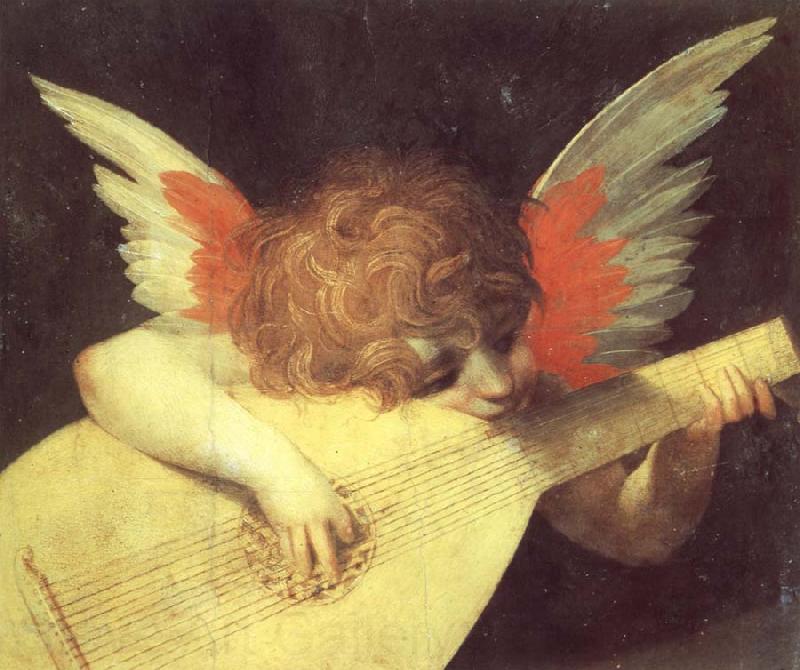 Rosso Fiorentino Musical Angel Norge oil painting art